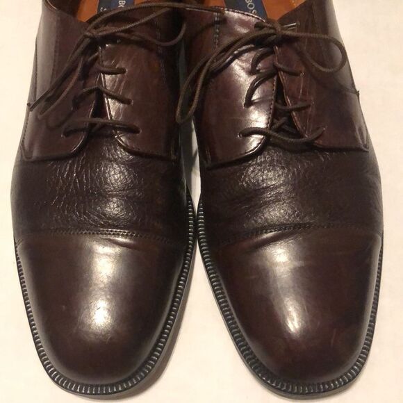 BOSTONIAN Florentine Marco Size 11.5M Leather Toe Caps Oxfords Burgundy main image 9